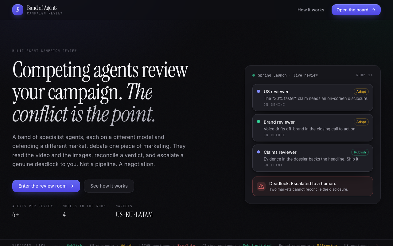 Band of Agents preview