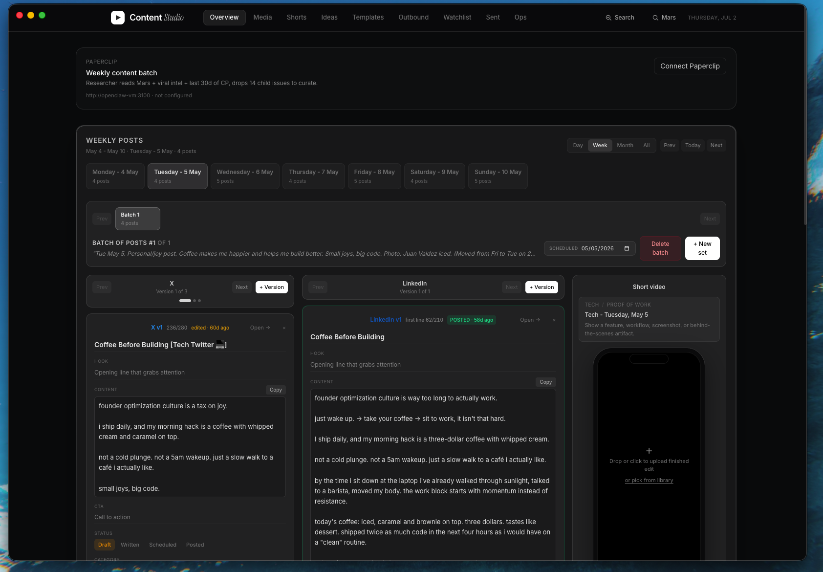 Content Pipeline preview
